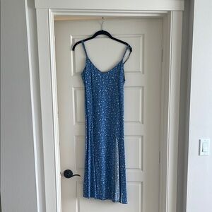 Reformation Blue floral midi dress